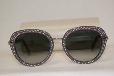 New Authentic Jimmy Choo Mori Smoke Silver 9RQ 52-21-145 W  display picture 3