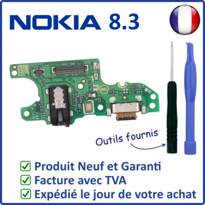 CIRCUIT DOCK FLEX CONNECTEUR DE CHARGE PRISE USB JACK ET MICRO DU NOKIA 8.3
