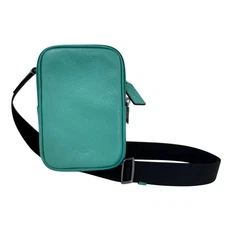 Coach Aden Leather Crossbody Bag in Turquoise with Gunmetal Hardware CS044