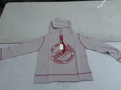Lisa Todd Women s Hoodie Size SMALL GREY AND RED  R29