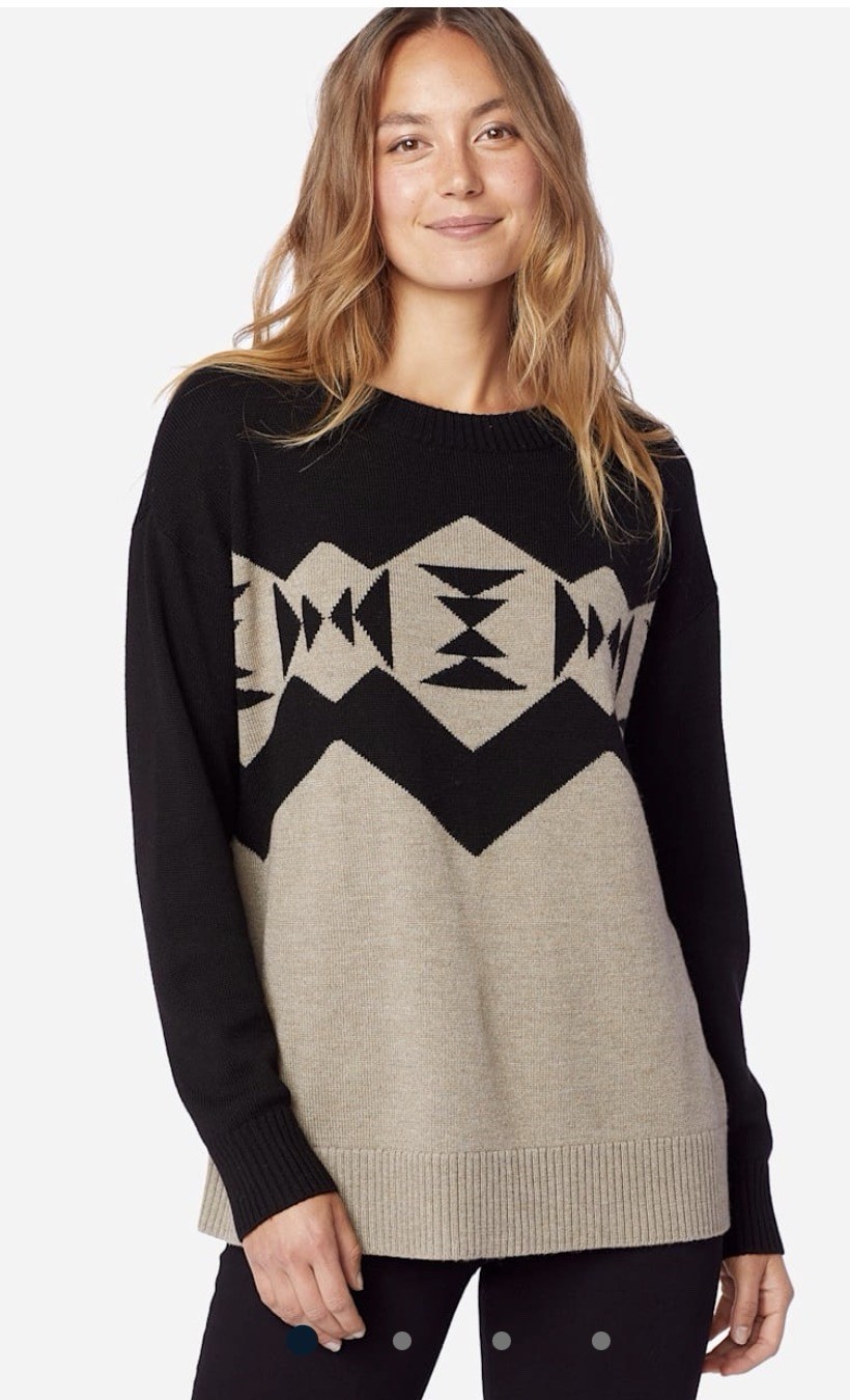 Pendleton SONORA MERINO WOOL PULLOVER Sweater Azt… - image 3