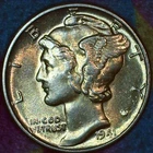 1941-P Mercury Dime – Uncirculated – Brilliant 90% Silver