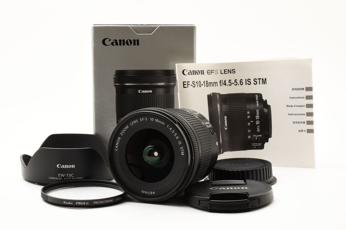 Rare [MINT] Canon EF-S 10-18mm f4.5-5.6 IS STM Wide Angle Lens