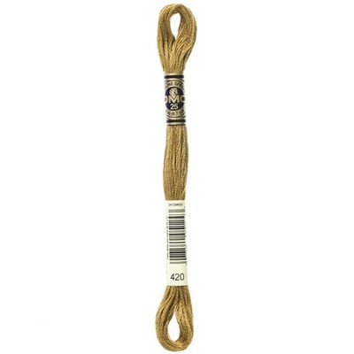 DMC 6-Strand Embroidery Cotton 8.7yd Dark Hazelnut Brown