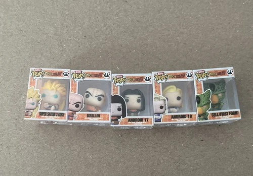 Bitty Pop Funko Lot Dragon Ball Z Super Saiyan 3 Goku Krillin Android 17 18 Cell