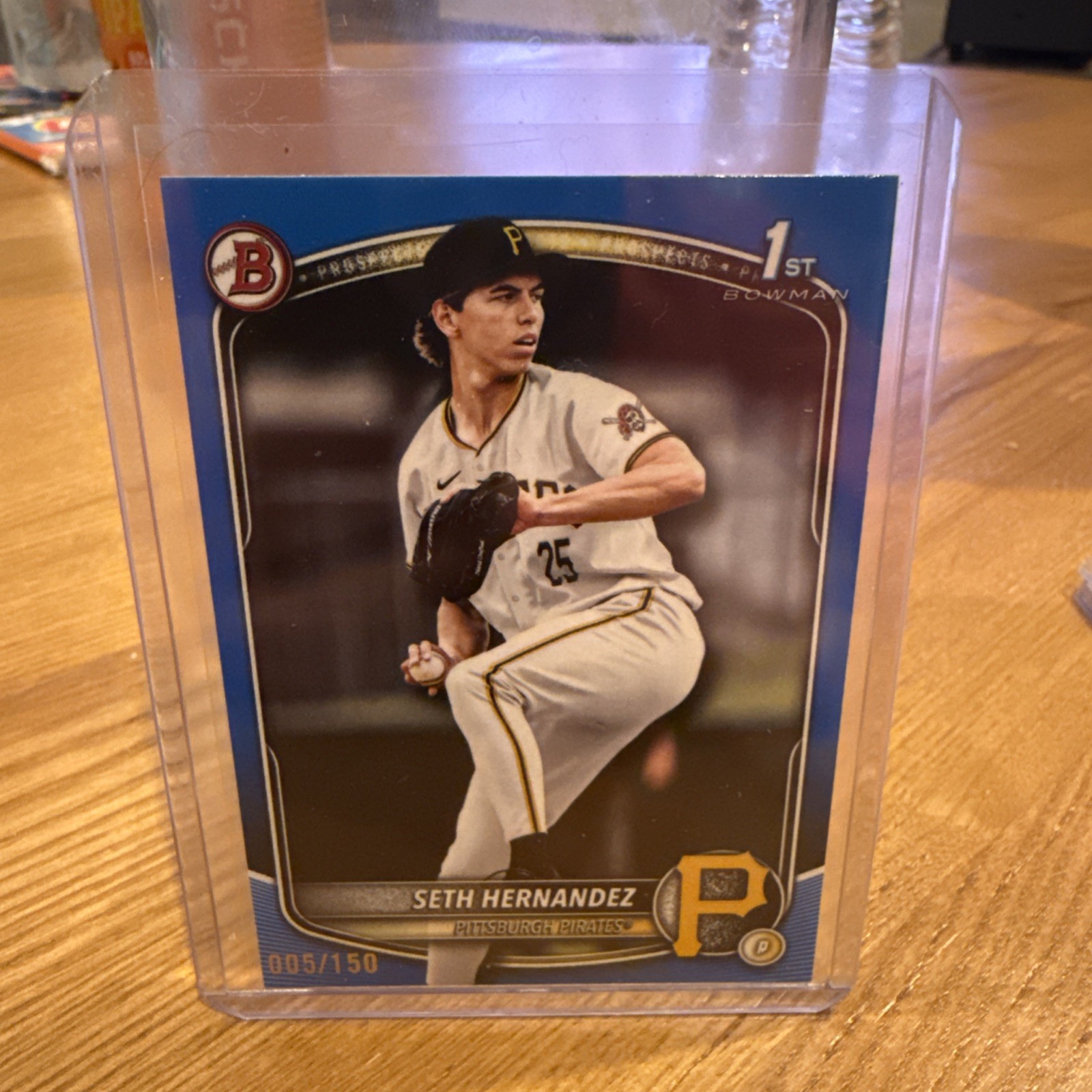 Seth Hernandez Bowman Draft 2025 True Blue Paper 1st /150 (MINT)