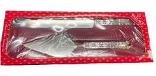 Wallace Silversmiths Cake Serving Set~2 Pc~ Pie Server & Cake Knife New In Box