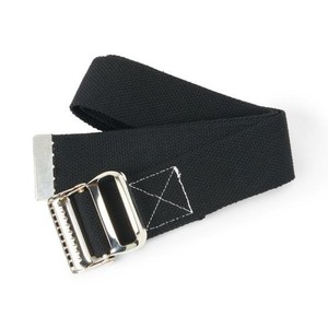 NEW ~ Medline Cotton Gait Belt w Metal Buckle 2x54 ~ Black  ~ 1Ct