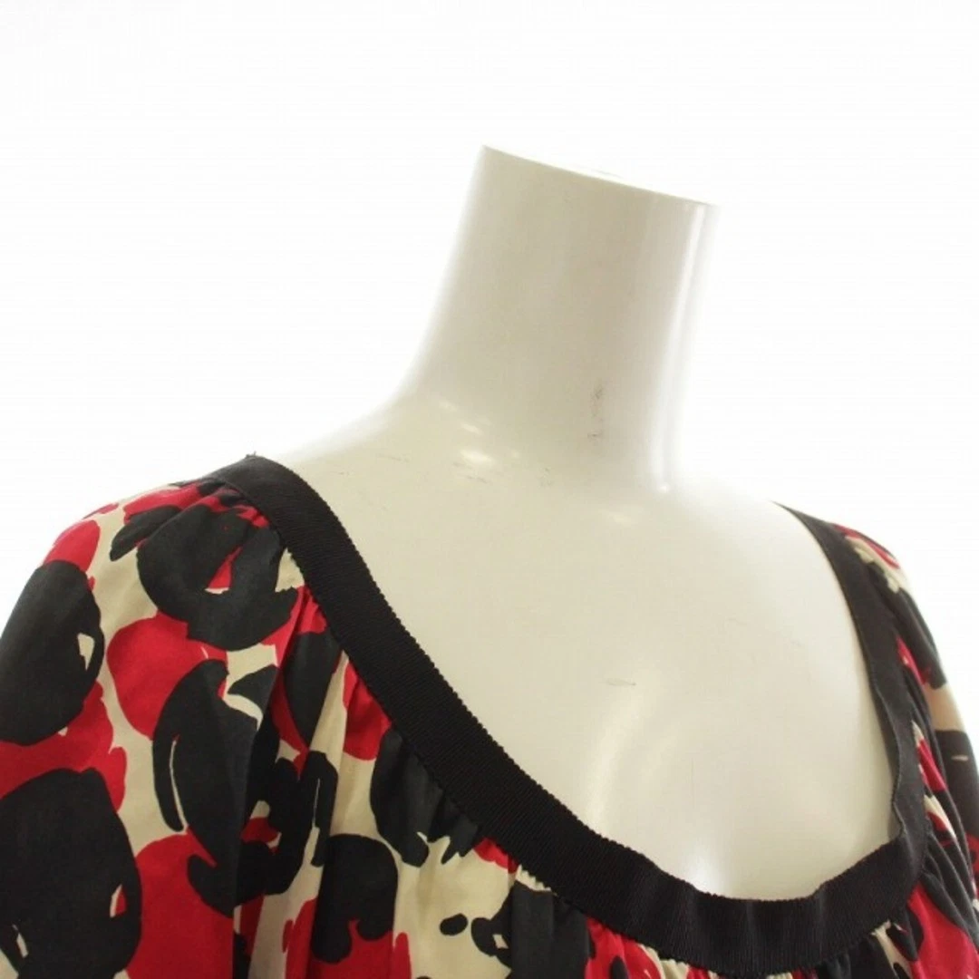 Abito Moschino economico e chic seta manica corta lunghezza ginocchio girocollo usatoe