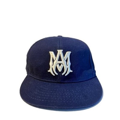 Amiri MA Navy Spring-Summer Runway Collection Logo Baseball Hat | eBay