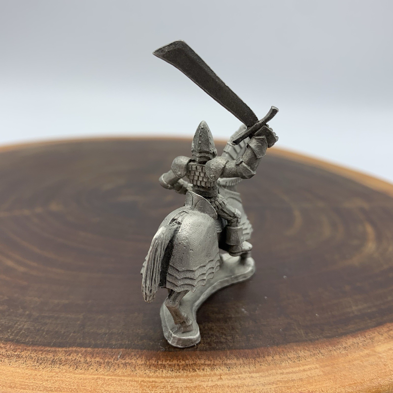 Ral Partha Mounted Knight With Warhorse Pewter Miniature Vtg 1986 Fantasy D&D