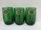 Vintage Anchor Hocking Forest Green Juice Glasses Set Of 3 NWT