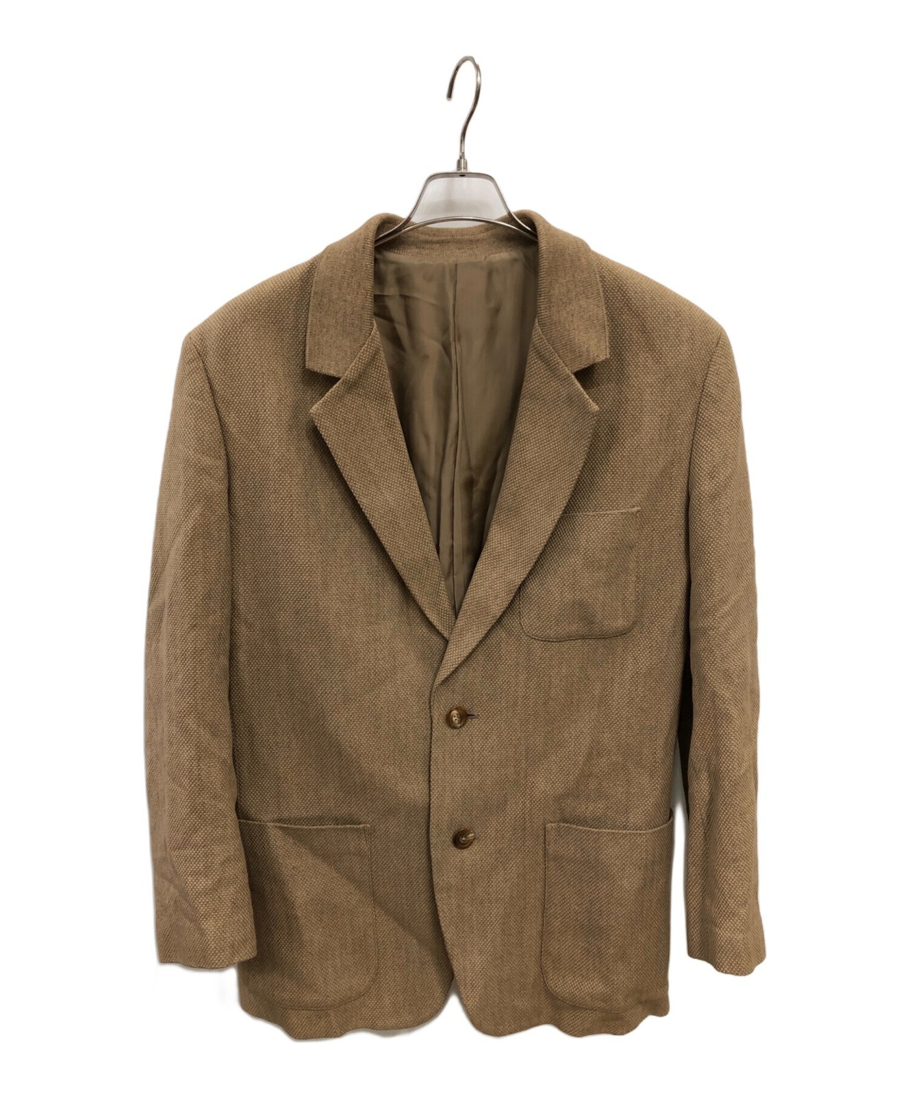 ISSEY MIYAKE Tailored Jacket L Size Beige ME23KD001 From Japan