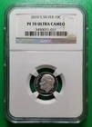 2010 S ROOSEVELT SILVER 10c/DIME 'NGC Perfect PF70 Ultra Cameo'          #5578nv