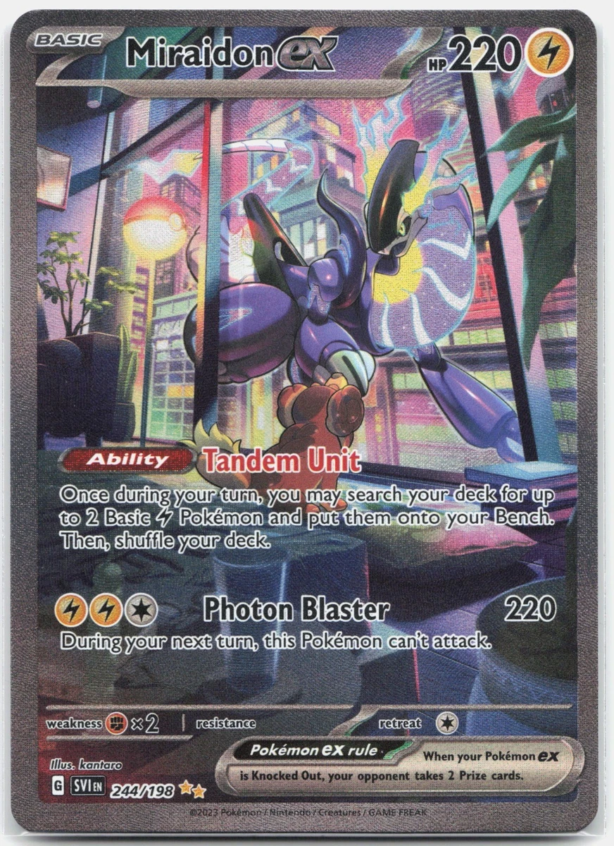 ポケットモンスター バイオレット Miraidon Ex 244/198 SV01: Scarlet & Violet Base Set for sale | eBay