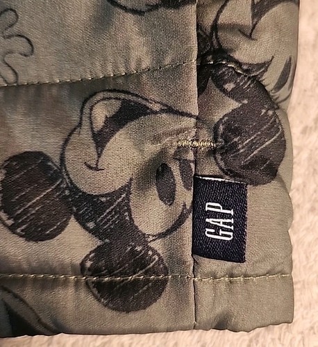 Baby Gap Mickey Mouse Green ColdControl Lightweight Puffer Jacket 12-18 MTHS EUC - Bild 4 von 8