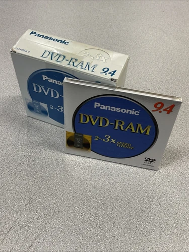 5 Panasonic DVD-RAM 240 Min 2-3x Speed LM-HH94LU New 9.4 GB