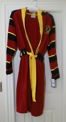 Harry Potter Gryffindor Quidditch 07 robe w/ hood S/M fleece NWT costume 
