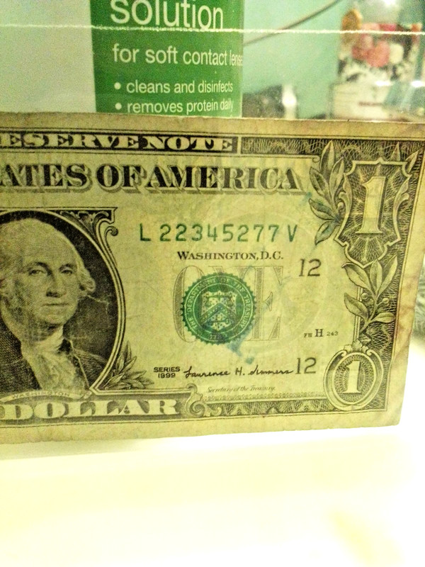 1999 L Series Old Note Fancy Serial # L 22345277VOne Dollar Bill 🆓 Coin/Luck.