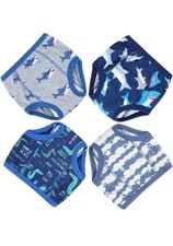 MooMoo Baby 4 Packs Training Underwear Absorbent Vehicle Potty Training Pants 3T