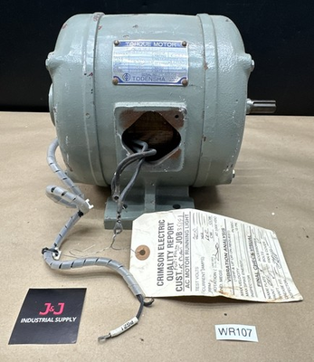#ad #ad TODENSHA Torque Motor AS1622 8DTL 3 PH 8Pole ClassE 190V PREOWNED WARRANTY $450.00