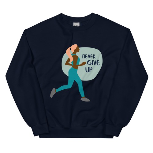 Sudadera unisex never give up - Imagen 4 de 23