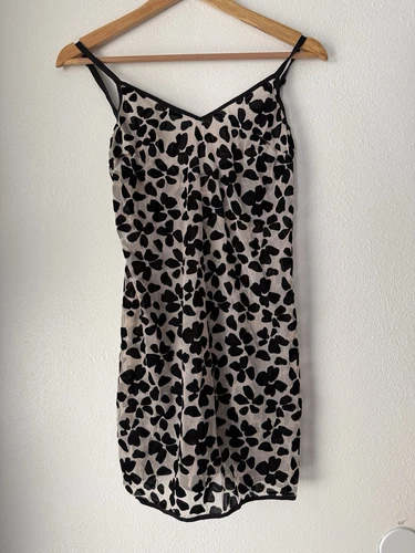 UNDERCOVER Abito donna Victoria Secret slip taglia M burnout floreale velluto trasparente Y2K sonno