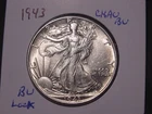 1943 WALKING LIBERTY HALF ORIGINAL CHOICE AU BU NO PROBLEM NICE LOOK SHIPS FREE