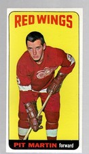 1964 TOPPS HOCKEY #1 PIT MARTIN ROOKIE CARD. rookie card picture