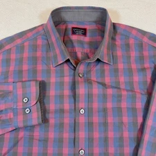 UNTUCKit Mens Slim Fit Wrinkle Free Checkered Plaid Shirt Size XXL