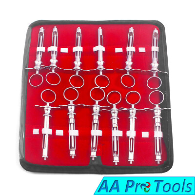 12-Piece Dental Anesthetic Syringe Set With Leather Pouch – Self-Aspirating 1.8CC