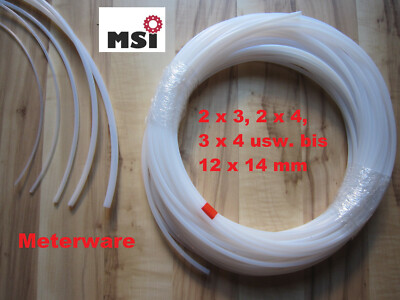 Teflonschlauch PTFE Schlauch  Meterw. Teflon Tube 3D Drucker 2 3 4 5 6 8 10 12mm
