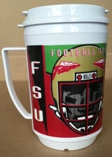 Always Coca Cola Coke FSU Football 1994 Contour Bottle With Straw Drink Bottle