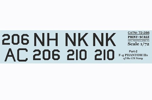 Print Scale 72-266 Decal Flugzeug 1:72 Phantom F-4 Navy Teil 2 Wasserrutsche Decals - Bild 23 von 24