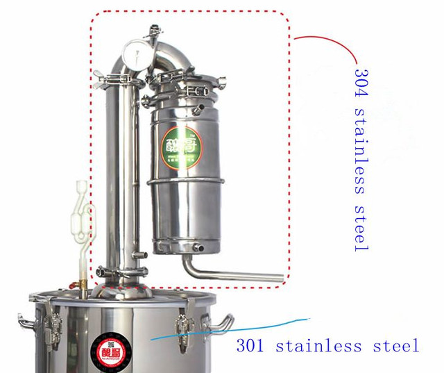 NEW Wine making machine Alcohol Distiller brew kit boiler stainless 50L