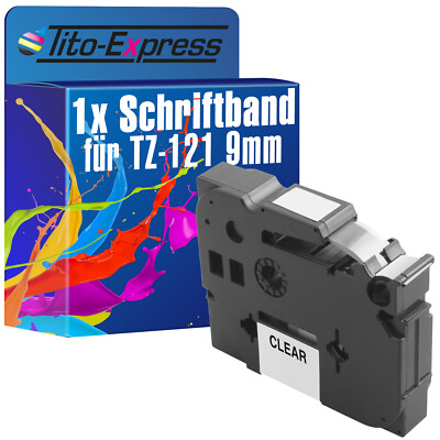 1x Schriftband für Brother TZe-121 P-Touch 1000 1000 BTS 1000 F 1005 BTS 1005 F
