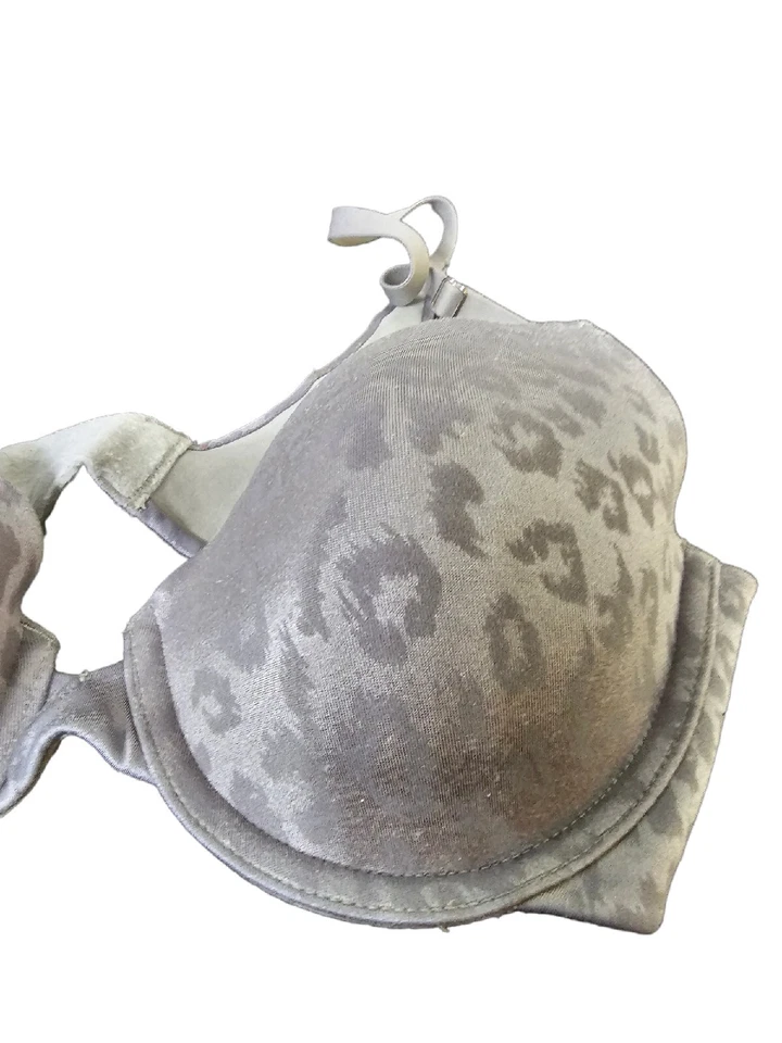 Sujetador con aros Maidenform Pure Genius a medida cobertura extra 34C gris animal Foto 3 de 4