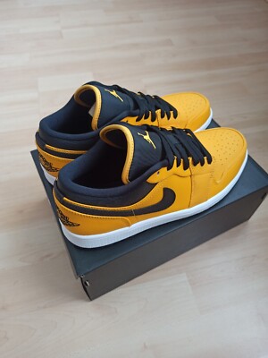 NIKE AIR JORDAN 1 LOW University Gold 553558 700 / EUR 42 / US 8.5 / UK 7.5 NEU