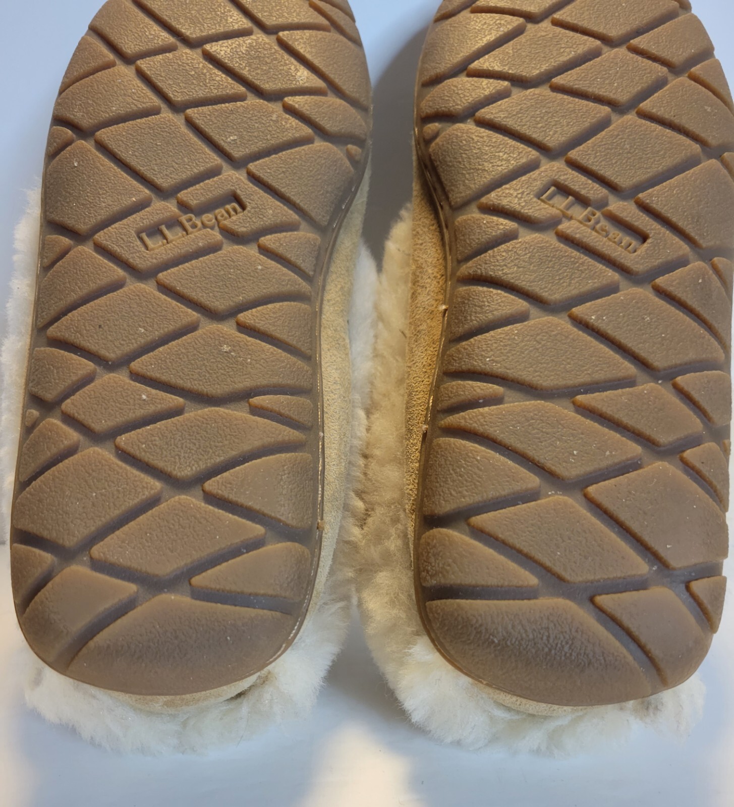 LL Bean Womens Slippers Size 8 M Wicked Good Moccasins Shearling