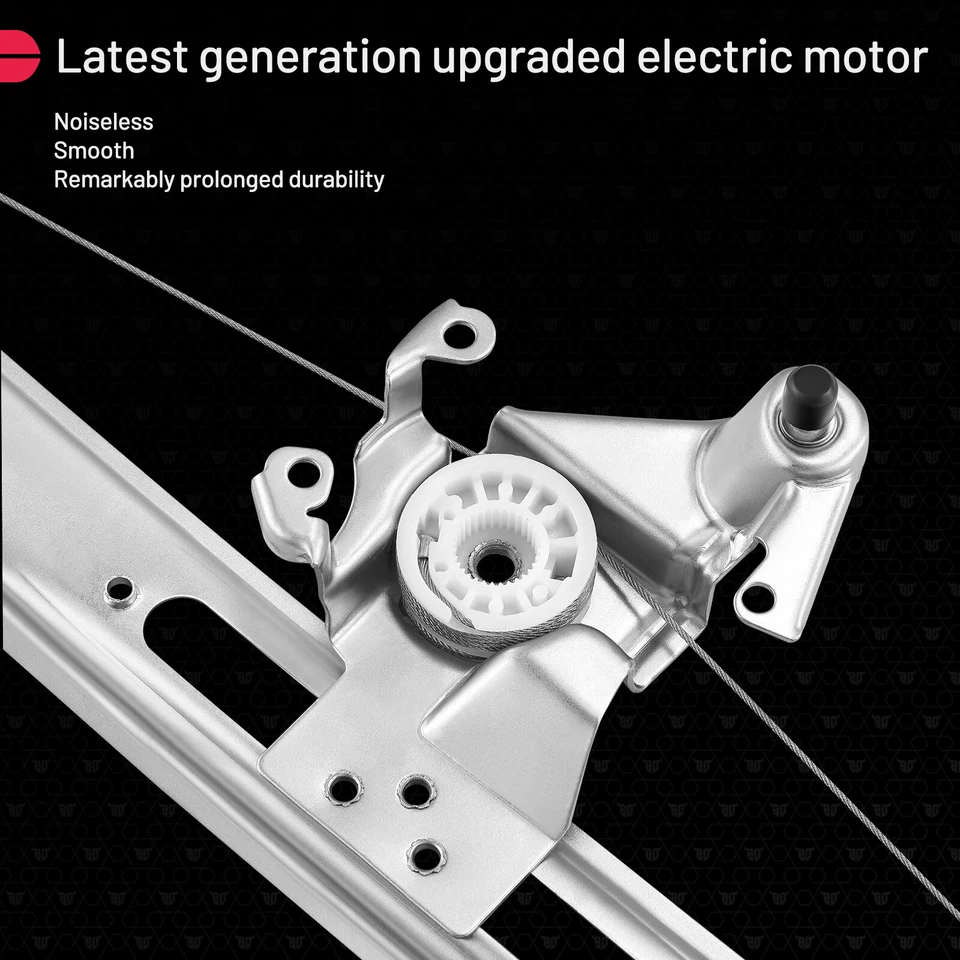 Rear Passenger Side Window Regulator W/o Motor For 2001-05 BMW 325i 330i E46 E90 - Image 3 of 4