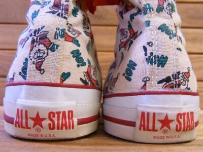 Converse All Star High Cut Santa Claus Whole Pattern Canvas Late