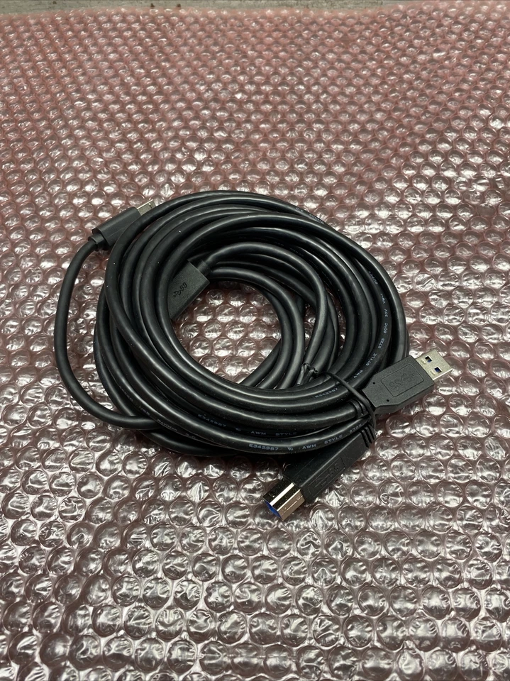 TRIPP LITE U322-015-BK USB 3.0 Superspeed Device Cable (AB M/M) Black, 15-FT. - Image 2 of 4