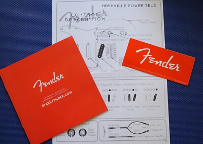 : Fender Telecaster Nashville Power Control Description + Fender RED ACCESSORY