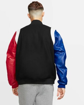 NIke MEN'S Jordan Sport DNA Varsity Jacket TOP 3 BRED SIZE XL