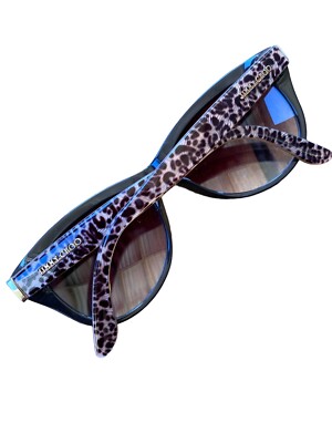 Jimmy Choo Italy Brown Leopard Sunglasses Frame Only Rx Flaw  display picture 3