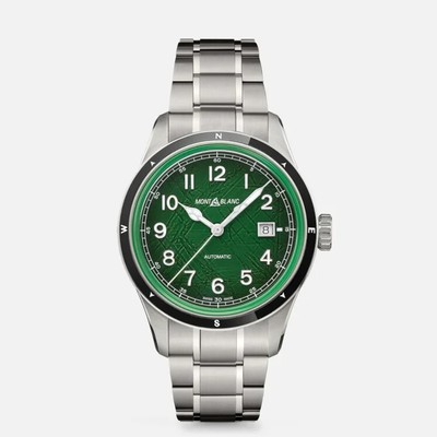Montblanc 1858 Automatic Oxygen 42mm Green Dial Watch MB133269