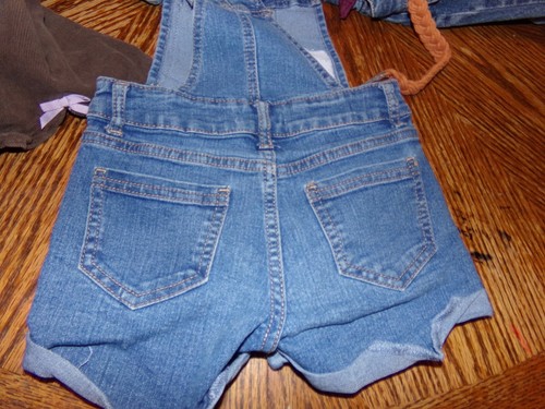 *GIRLS JORDACHE BIB OVERALL JEAN SHORTS SIZE 5 1024 - Picture 5 of 5