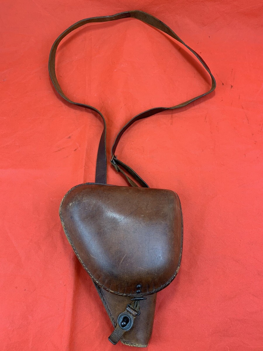 3/14 1番　ゆうと様　9台 Original WW2 Japanese Nambu Rubberized Leather Holster Type