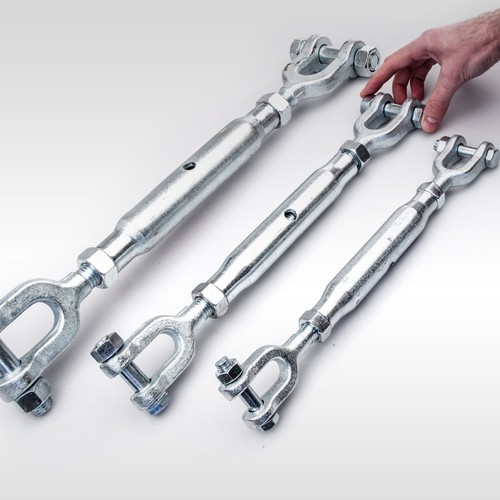 Spannschloss Seilspanner Spannschraube Spannschlösser Haken Öse Schäkel Gabel - Bild 5 von 19