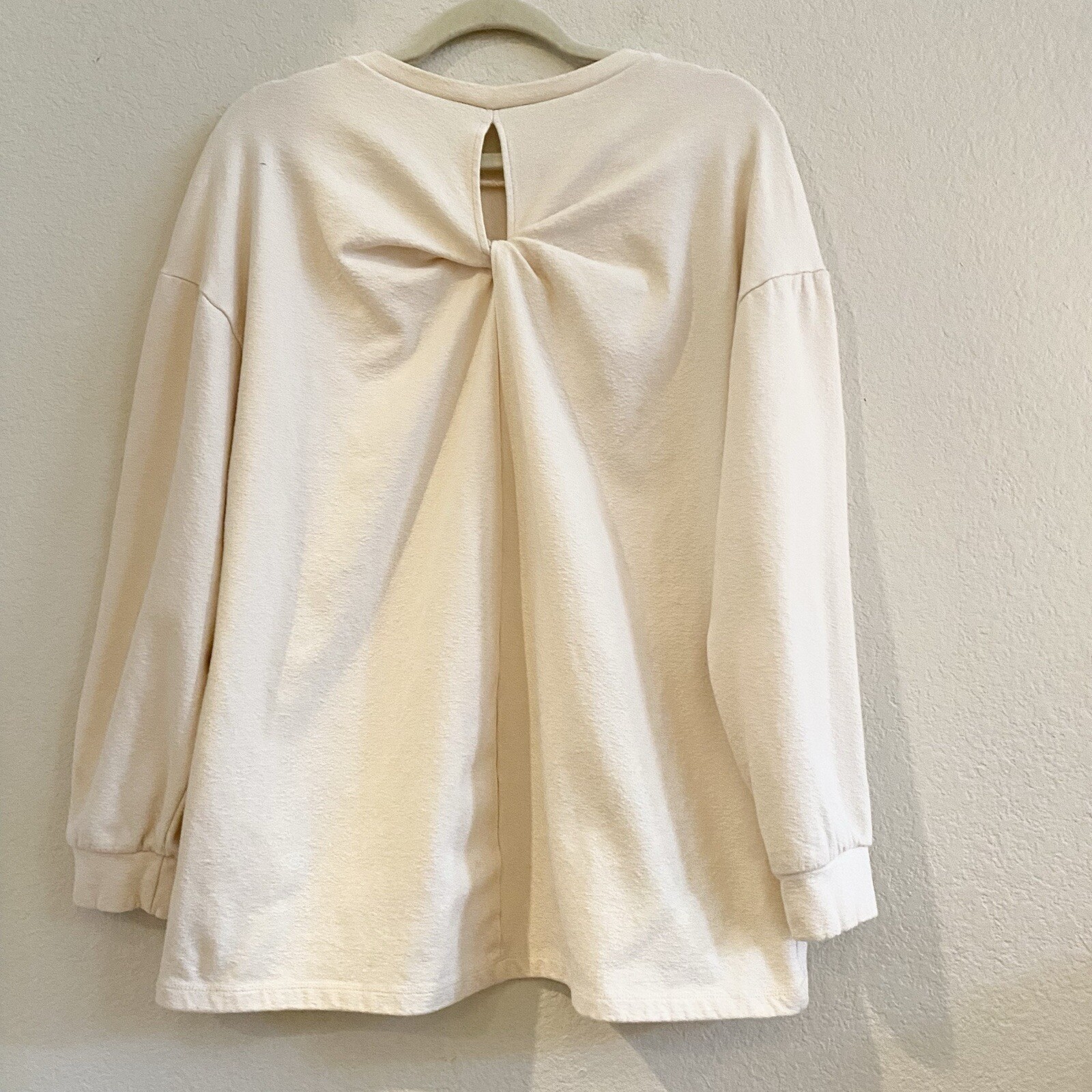 Zara Collection Basic Cream Sweater Twisted Back … - image 8